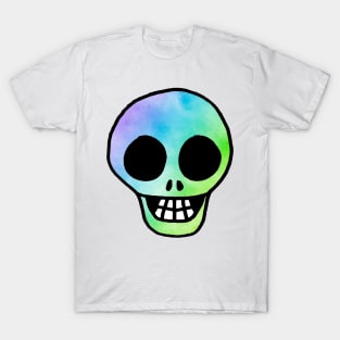 Rainbow Tie Dye Skull T-Shirt